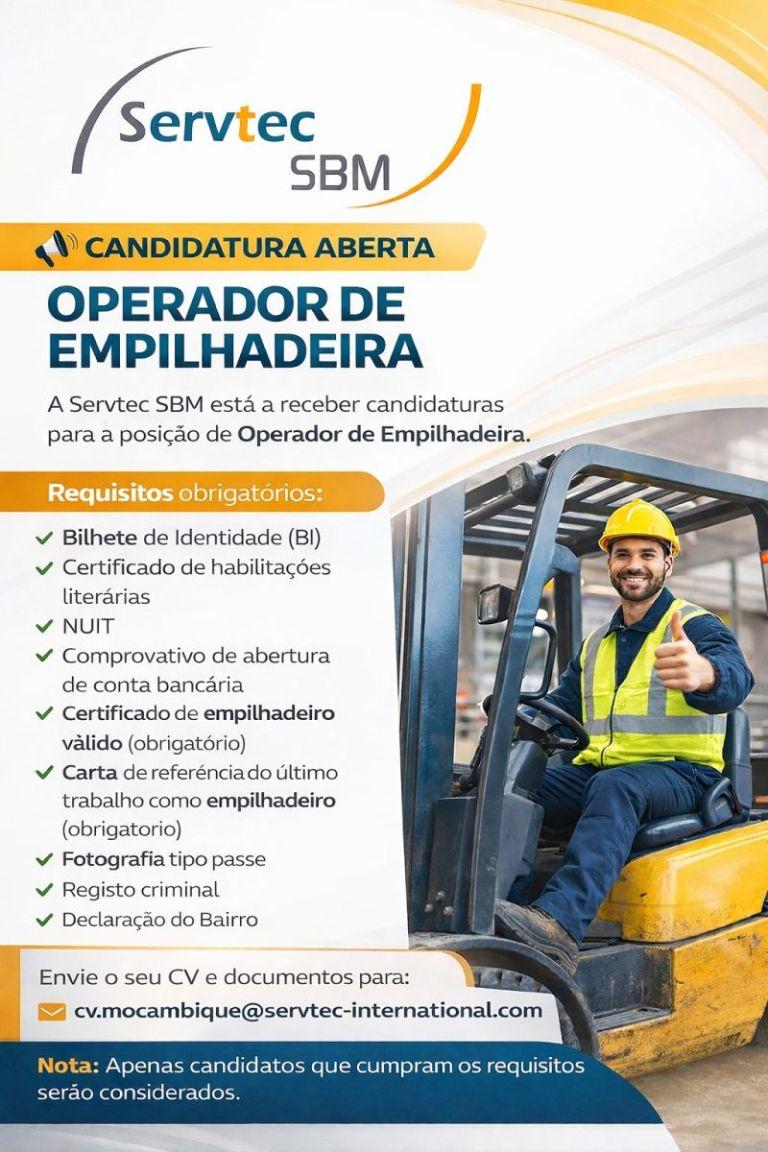 Vaga – Operador de Empilhadeira