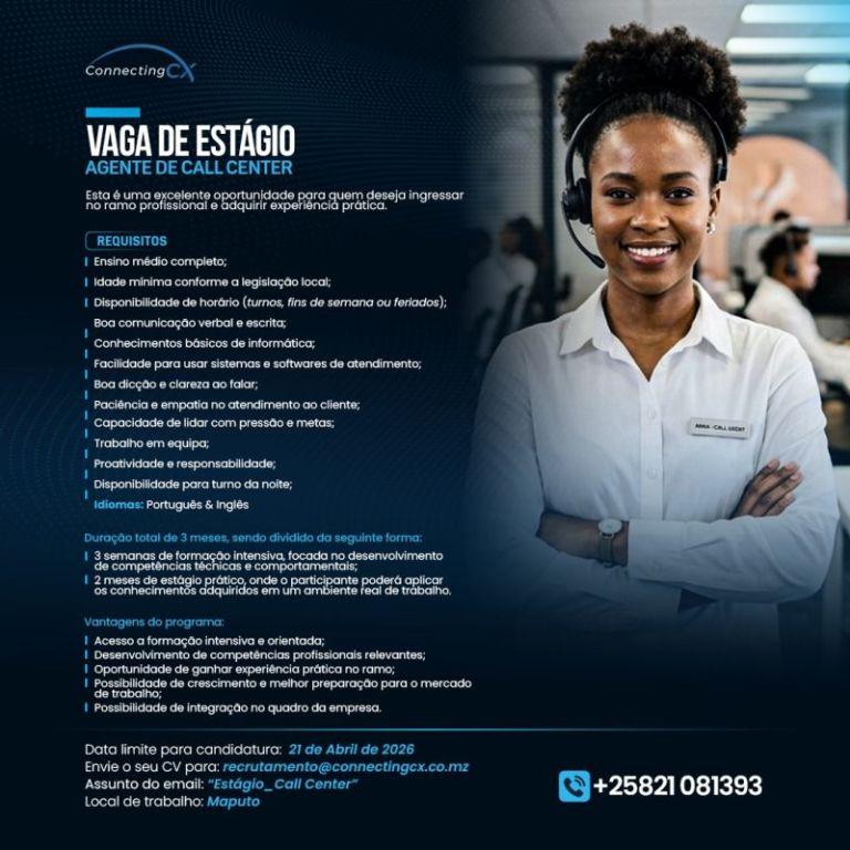 Vaga de Estágio – Call Center