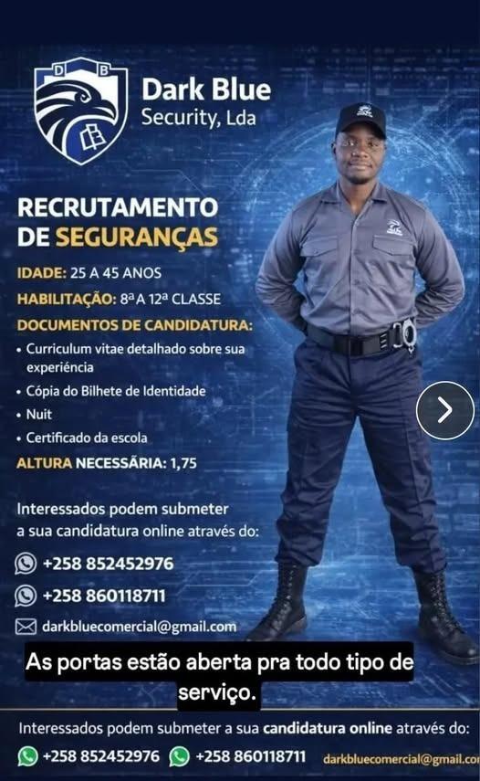 VAGAS PARA SEGURANÇAS