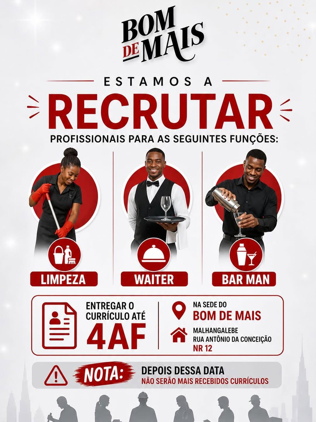 Oportunidades de Carreira no Restaurante Bom de Mais