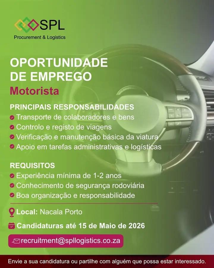 Driver Job - Nacala Porto