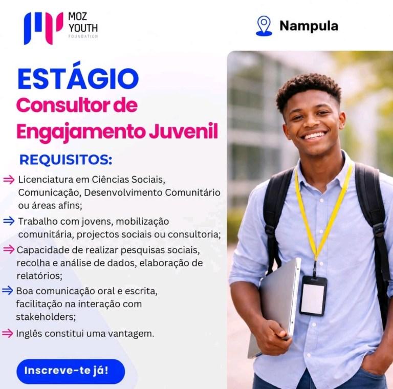 Vaga – ESTÁGIO para Consultor de Envolvimento Juvenil