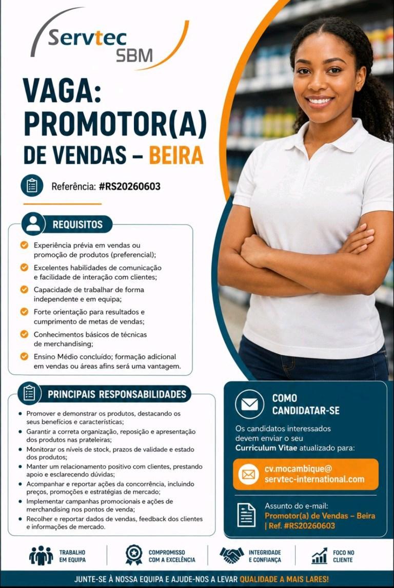 Vacancy – Sales Promoter - Servtec