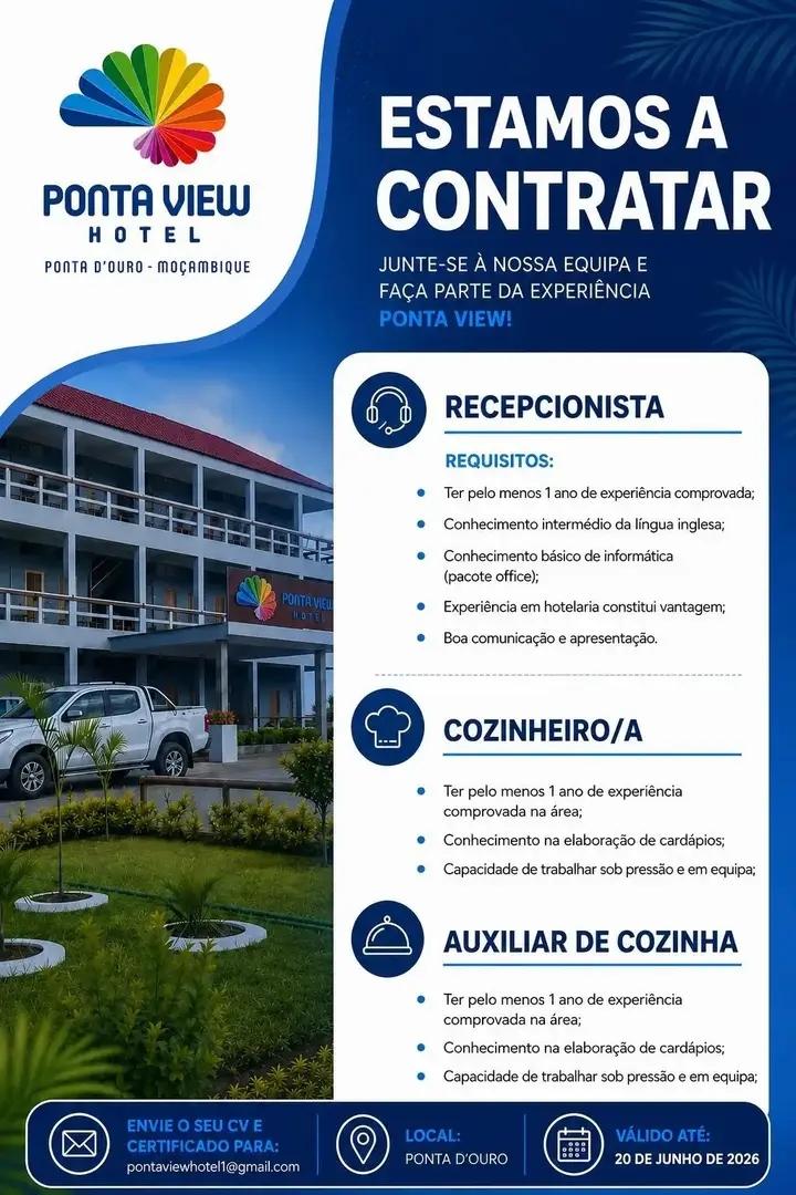 Vagas Abertas- Ponta View Hotel